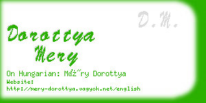 dorottya mery business card